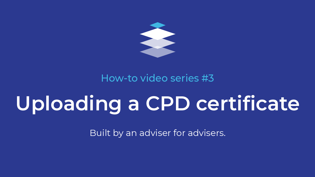 Uploading a CPD certificate